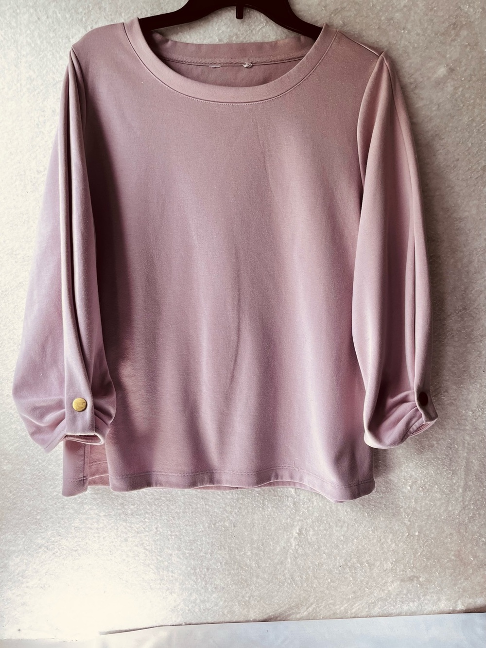Liz Claiborne Dusty Pink Boat Neck Mid Weight Women Pullover